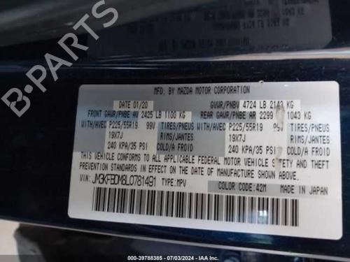 Right Sun Visor 2020 MAZDA CX-5 KB8C69270A75 | B-Parts