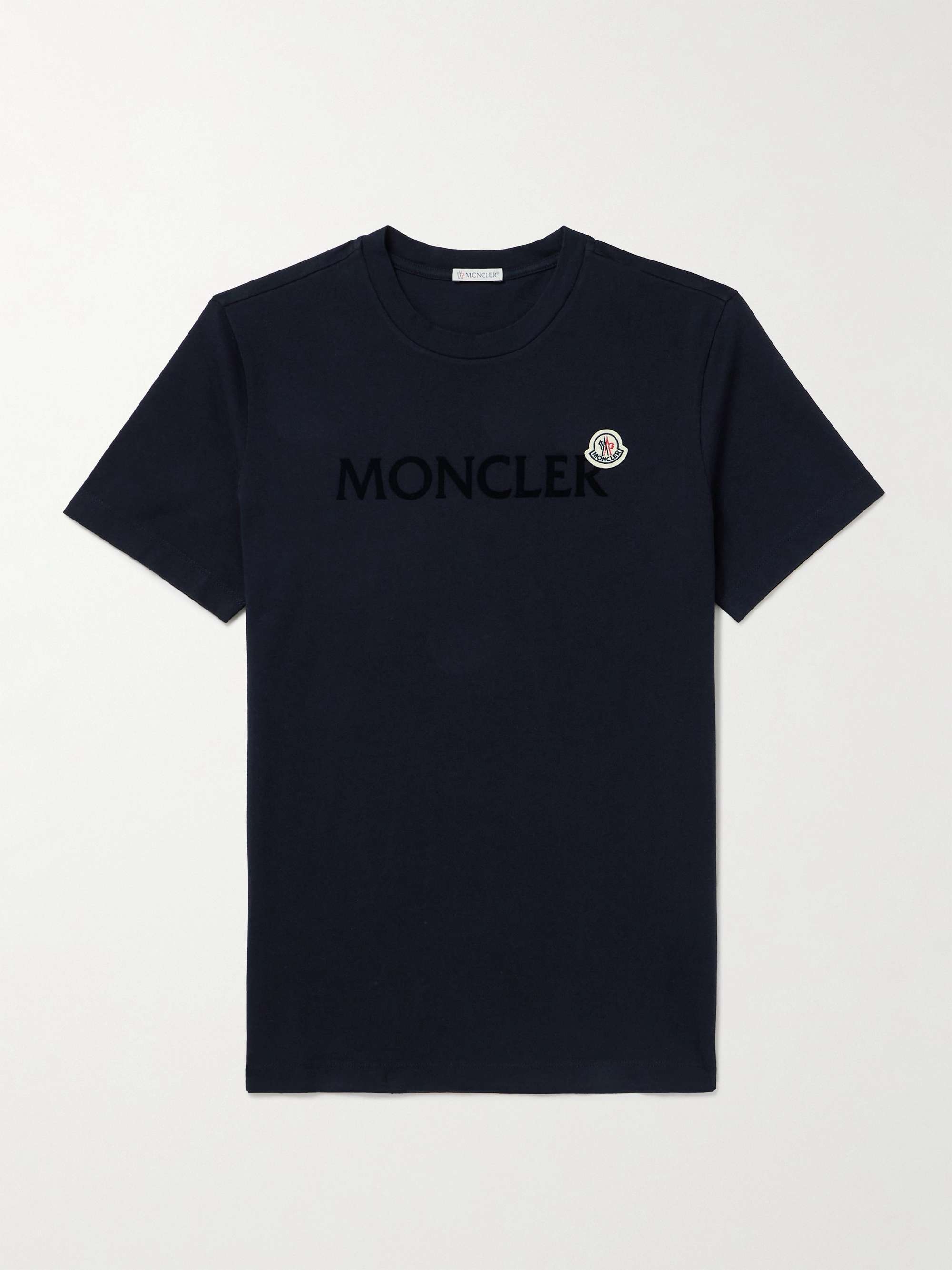 MONCLER Logo-Appliquéd Cotton-Jersey T-Shirt for Men | MR PORTER