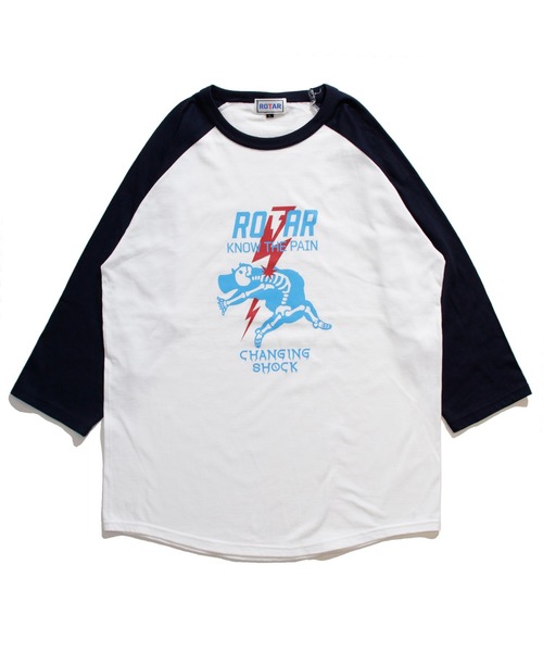 ROTAR（ローター） tシャツ Know th pain Raglan Tee ラグラン 七分袖