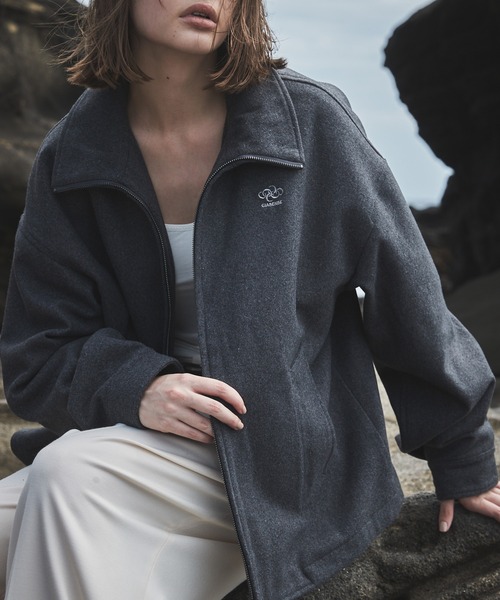 CIASENSE ブルゾン アウター High neck zip-up short blouson