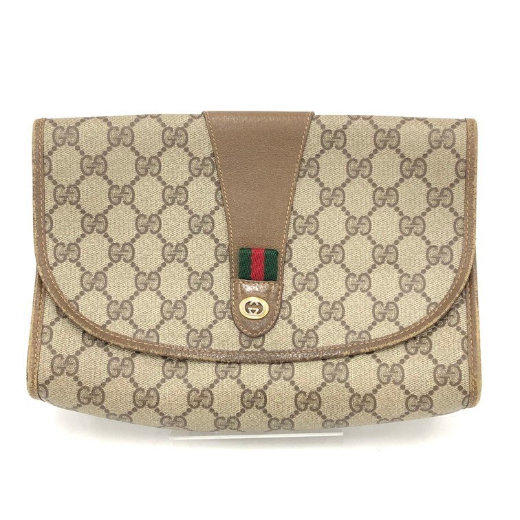 Yahoo!オークション -「gucci グッチ ggスプリーム クラッチバッグ」の