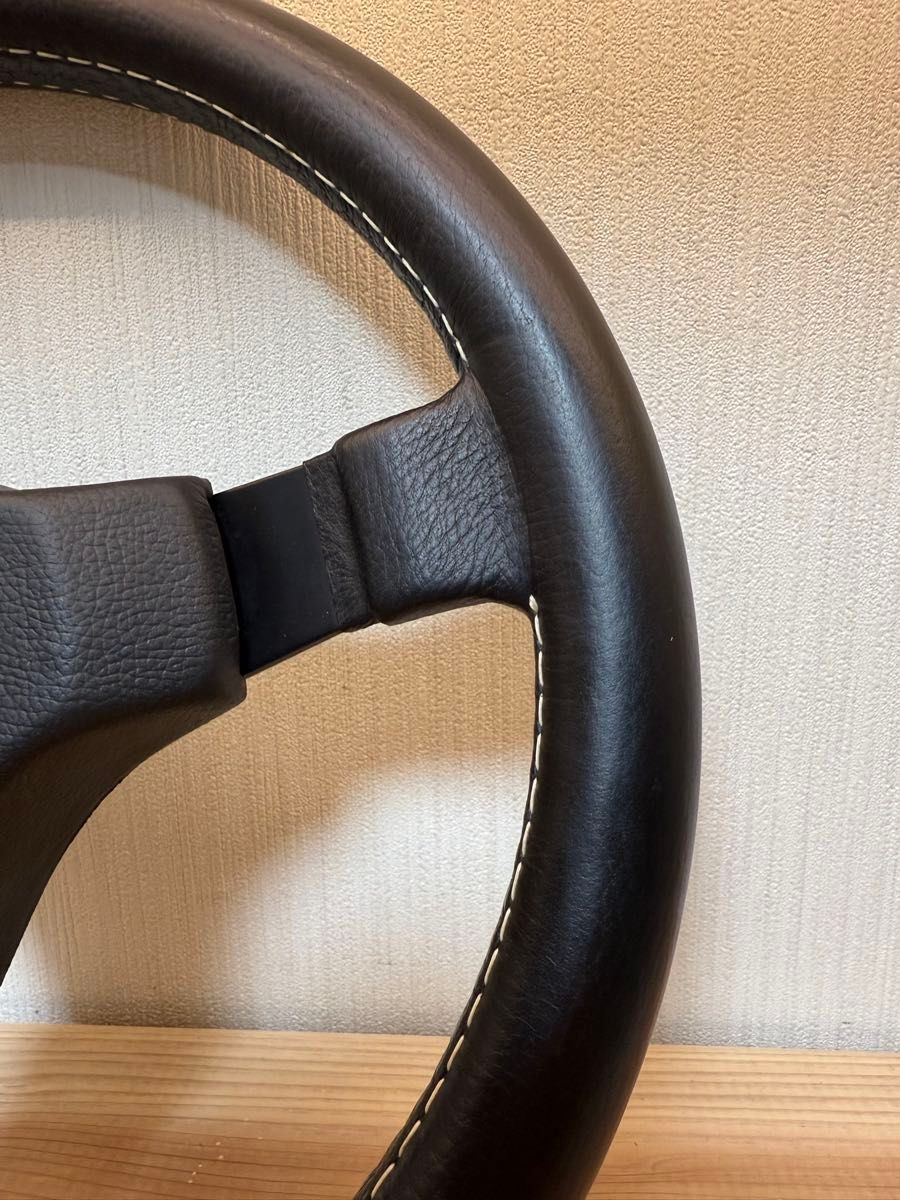 パーソナル フェラーリF1 レザーステアリング 35 5パイ 中古良品 当時