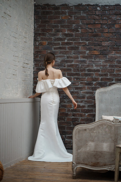 オフショルダー ソフトマーメイドドレス（W268）