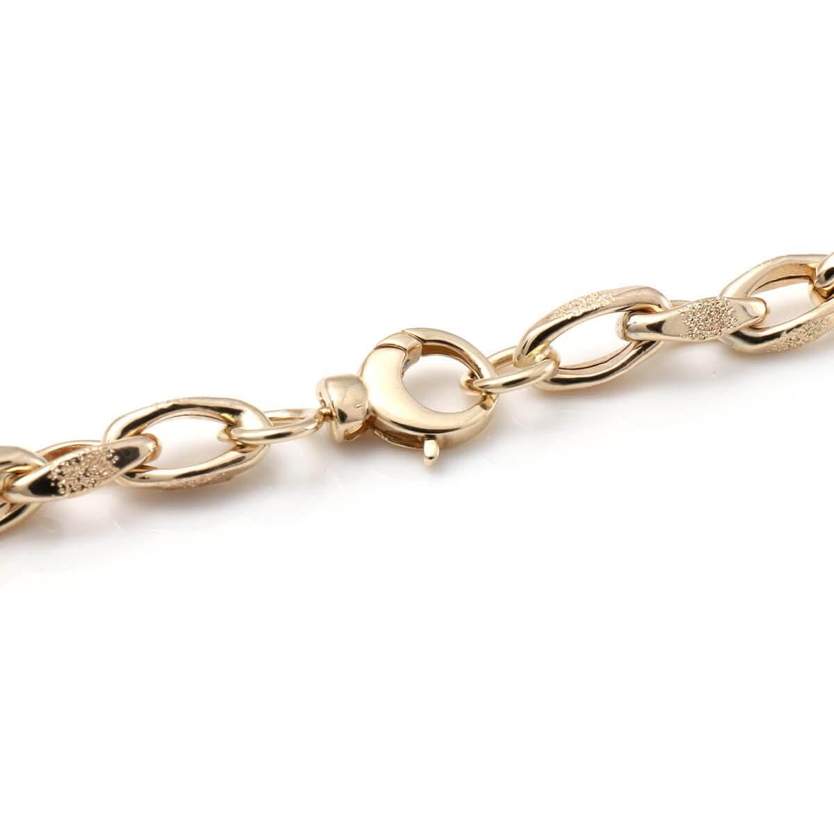 10K イエローゴールド ロイヤルケーブルネックレス 幅5mm 45cm-55cm