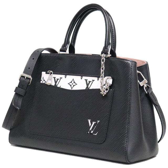 マレル ルイヴィトン LOUIS VUITTON トート MM エピ レザー 黒 ピンク