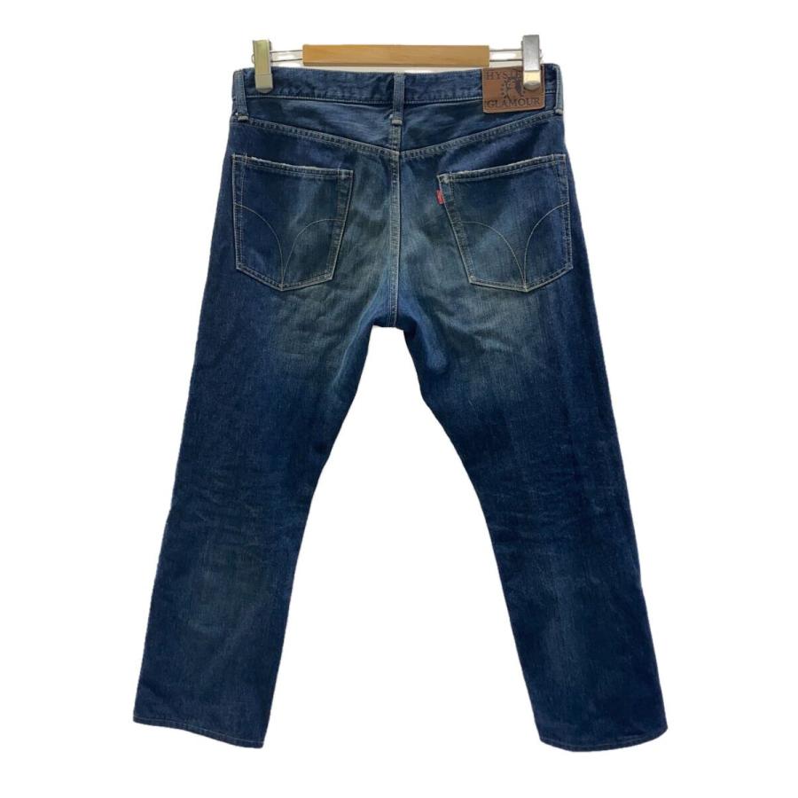 HYSTERIC GLAMOUR◇RW CLASH加工デニムスリムストレートパンツ/32