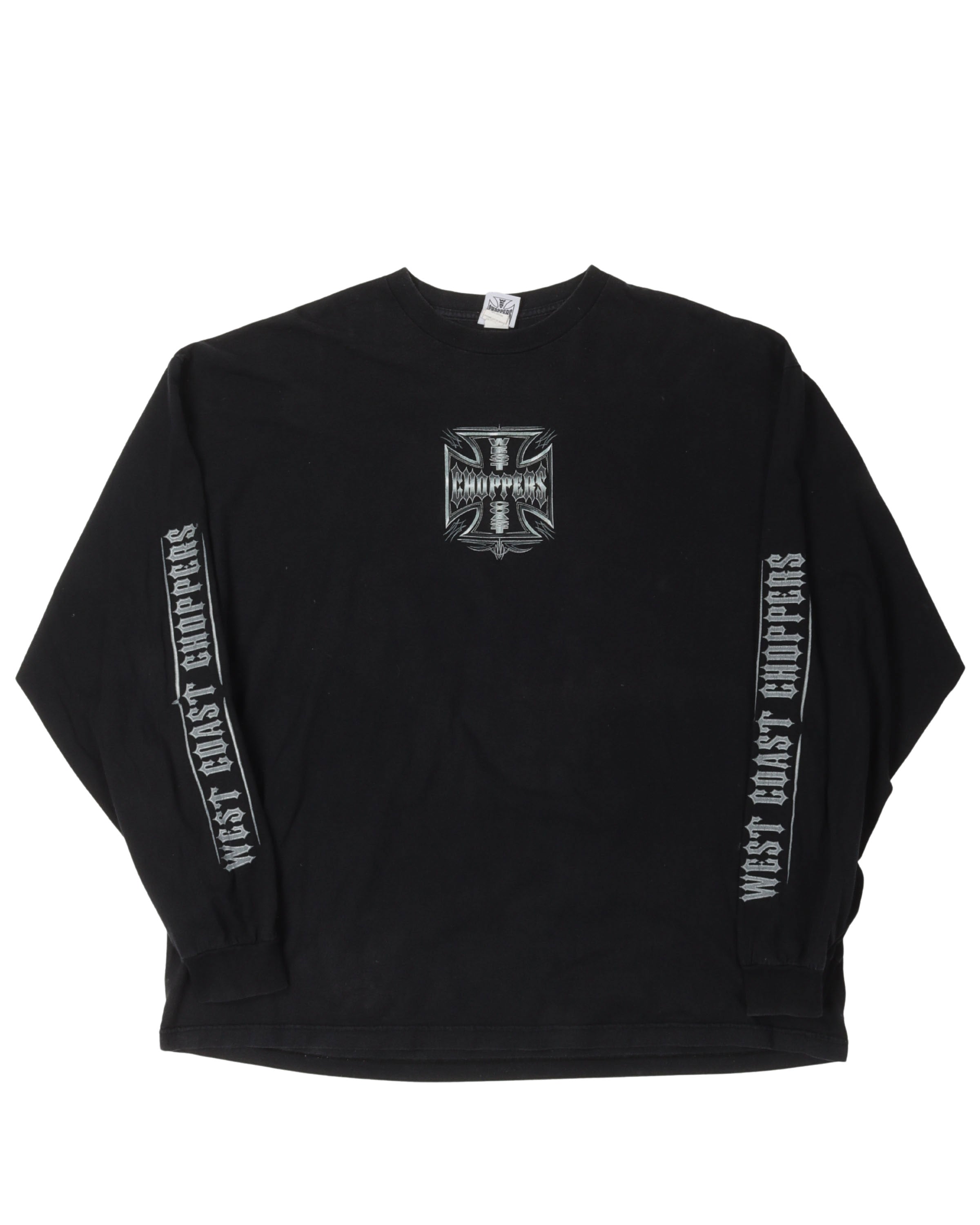 Vintage West Coast Choppers Chrome Logo Long Sleeve T-Shirt