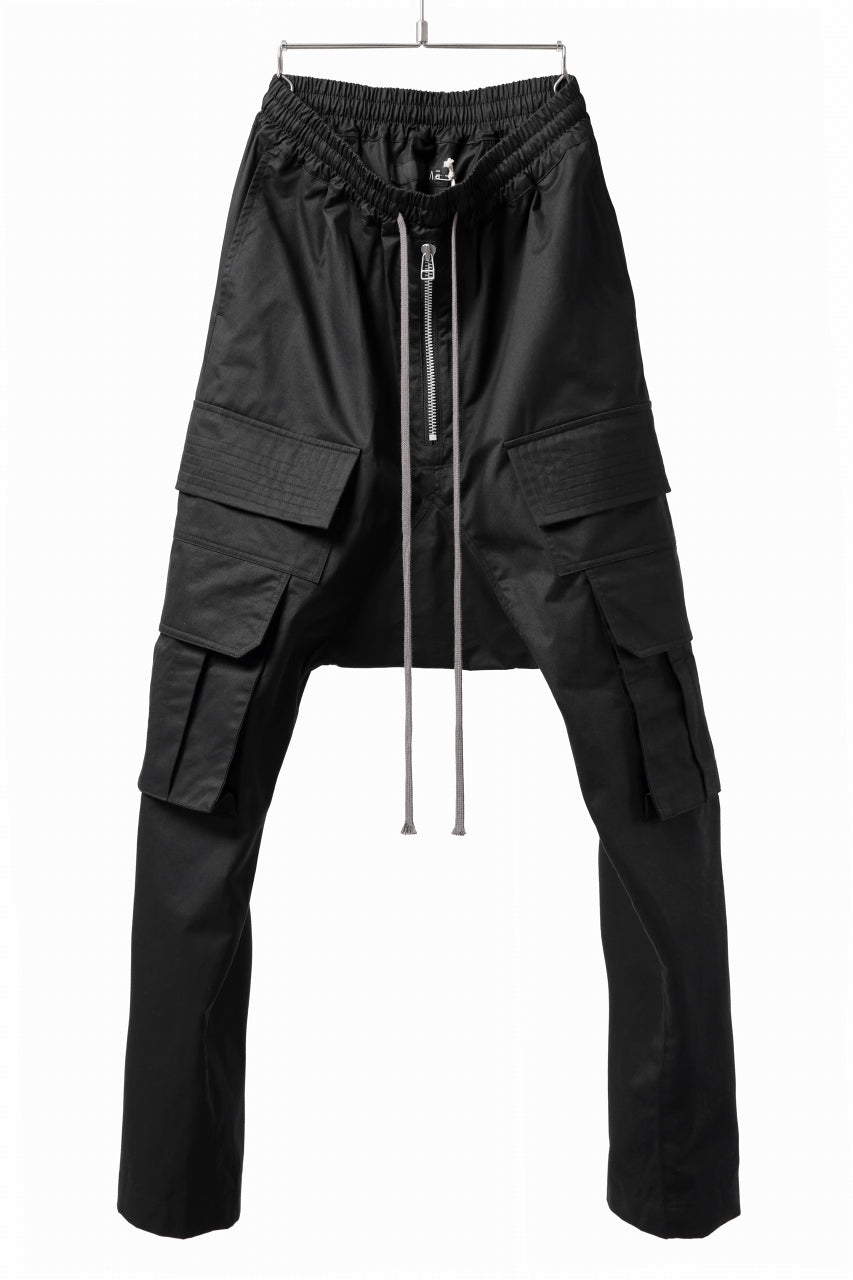 A.F ARTEFACT FRONT ZIP CARGO SARROUEL EASY PANTS (BLACK)の商品
