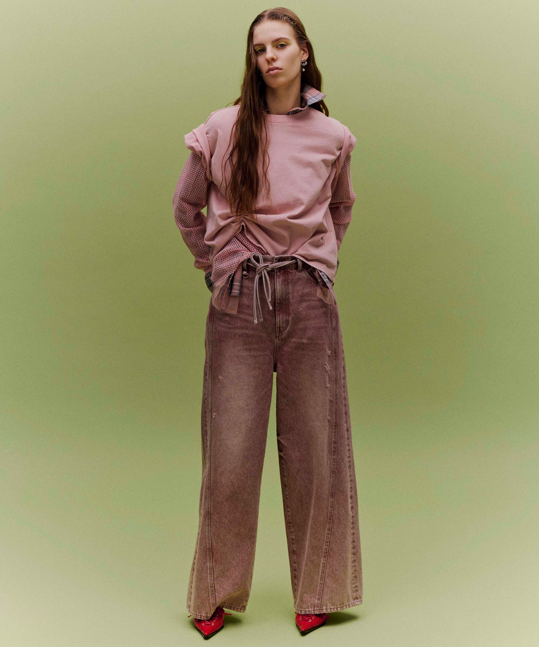 Colored Denim Pants