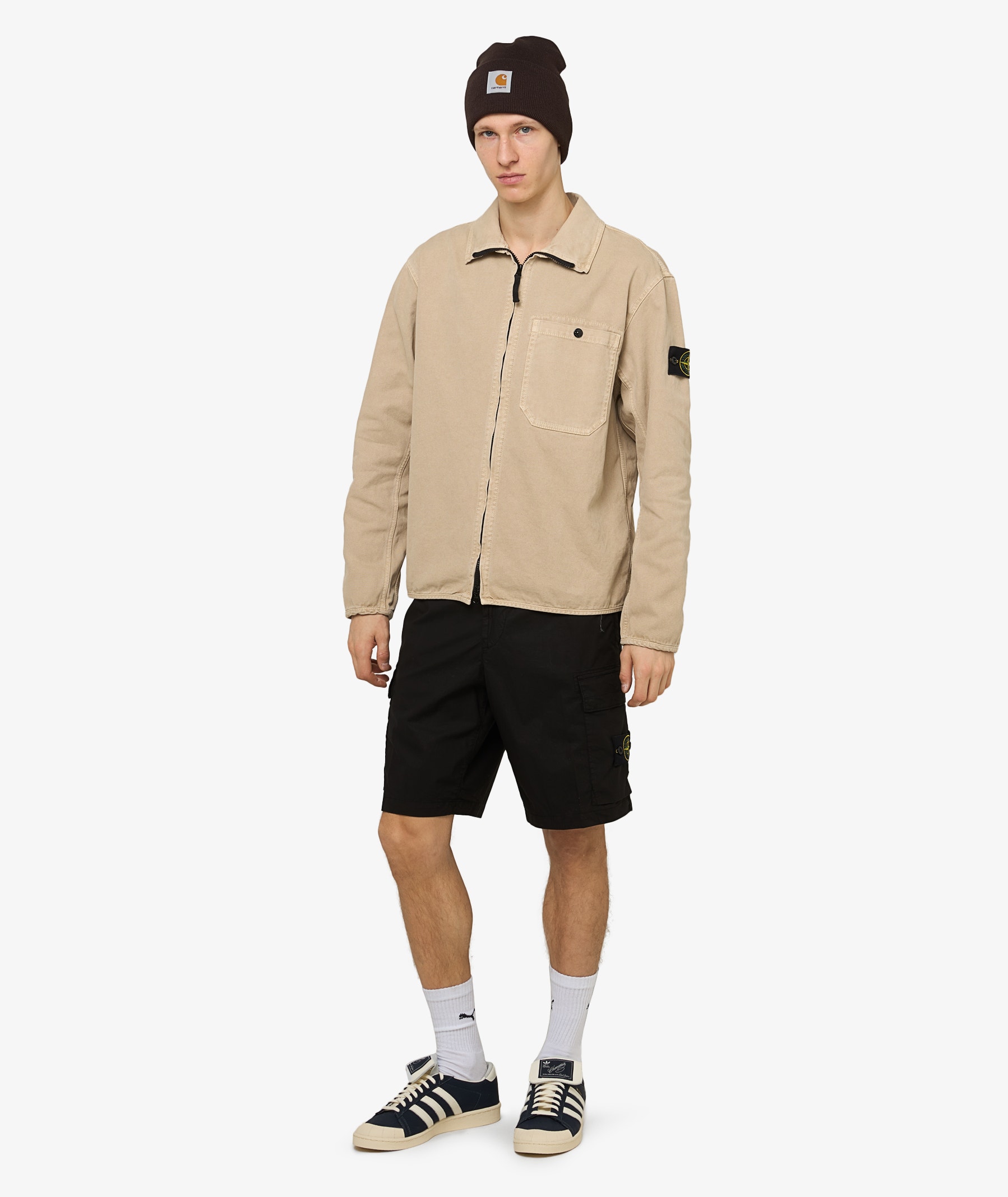 Stone Island Old Effect Overshirt | Desert Sand | SVD USA