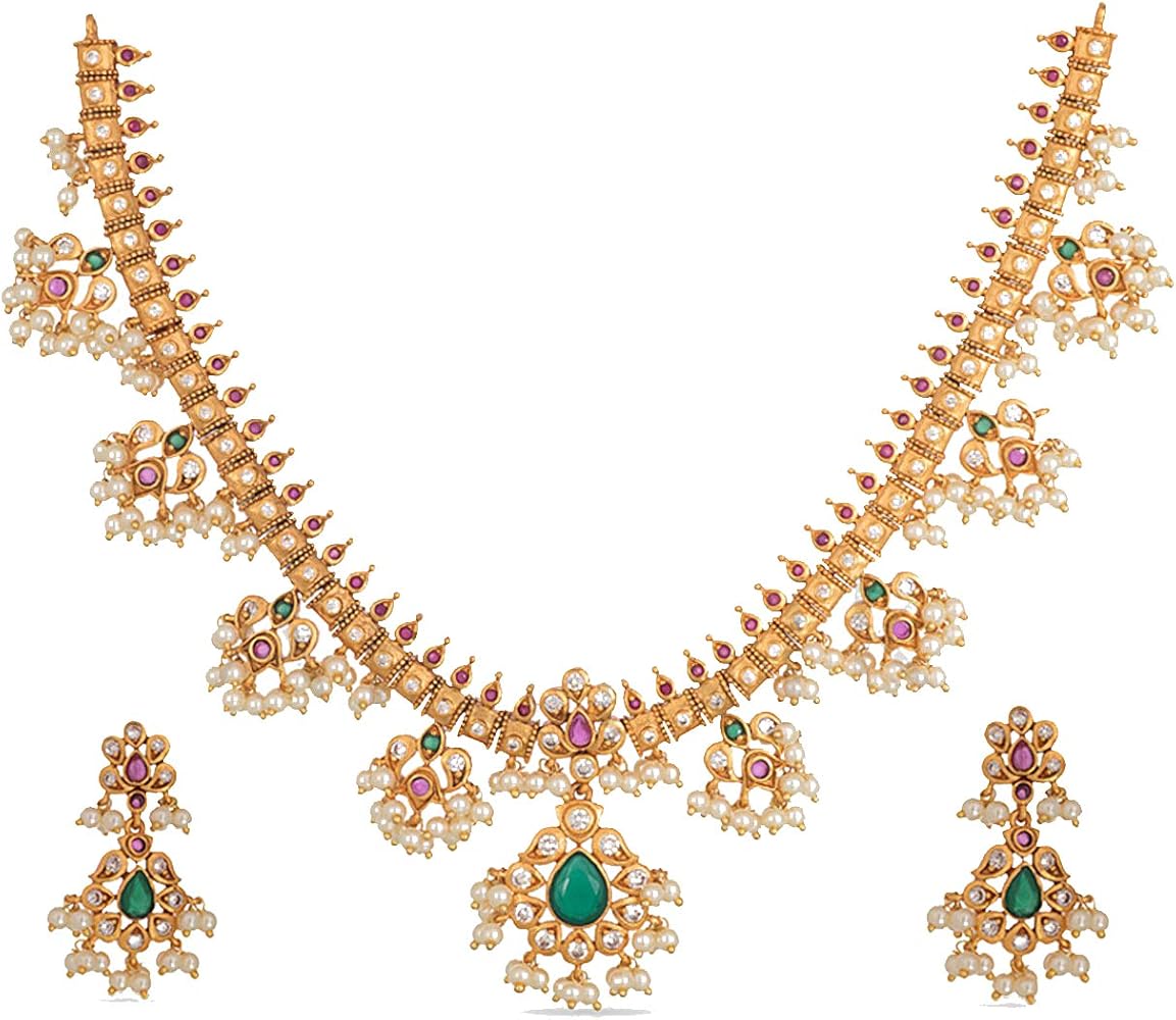 Amazon.com: TARINIKA Gold Plated Brass Premal Antique Indian