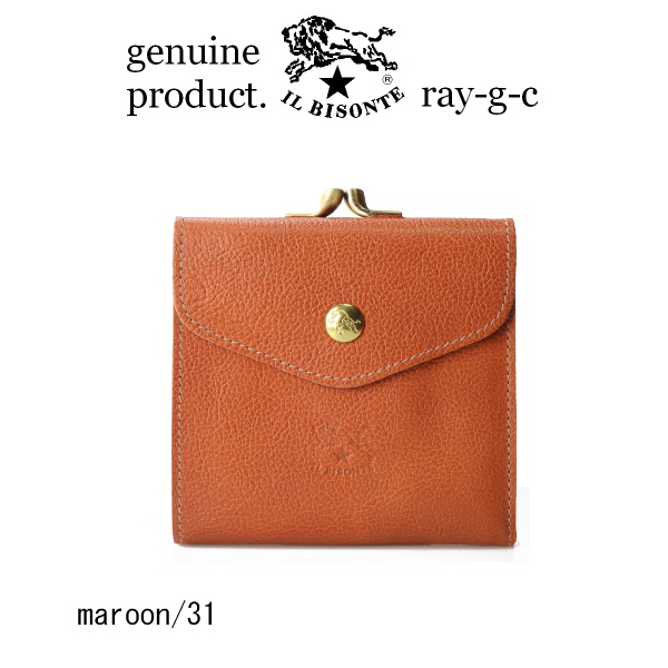 イルビゾンテ 財布 IL BISONTE 2つ折りガマ口ウォレット 二つ折り財布