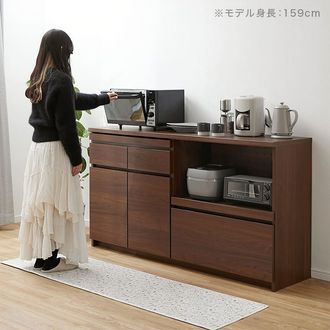 キッチンカウンター 収納 ワイドサイズ ステンレスカウンター 日本製