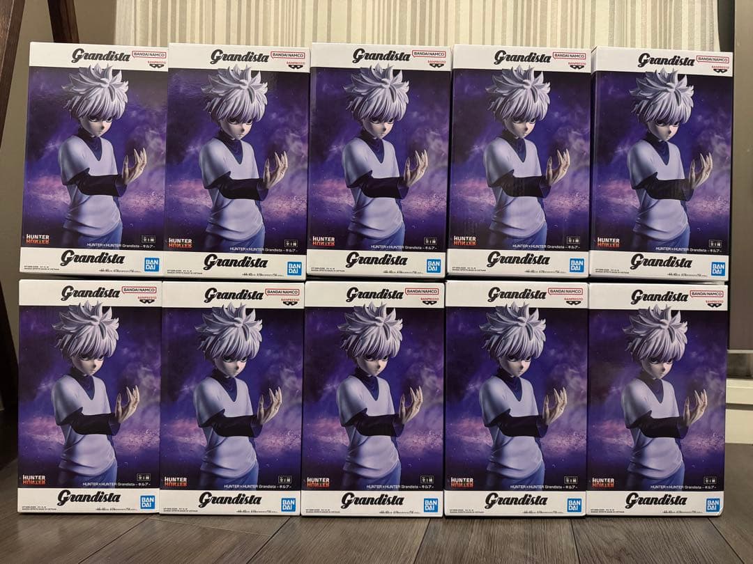【未開封・ダンボール発送】HUNTER×HUNTER キルア 10個セット HUNTER×HUNTER Grandista キルアのフィギュア2個セット 未開封