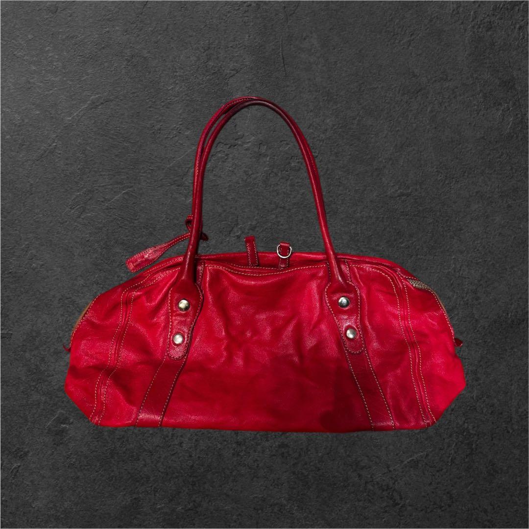 バッグ miumiu handbag(y2k) miumiuナッパクリスタル♪ミニトートバッグ2way♪ピンク 白 (MiuMiu