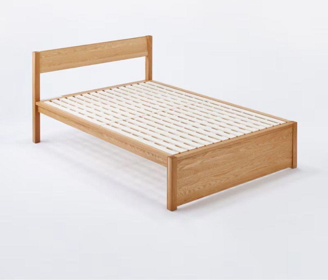 送料込みに変更、値引きしました❣️ 無印良品　木製クイーンサイズベッドフレーム 木製ベッド | 無印良品