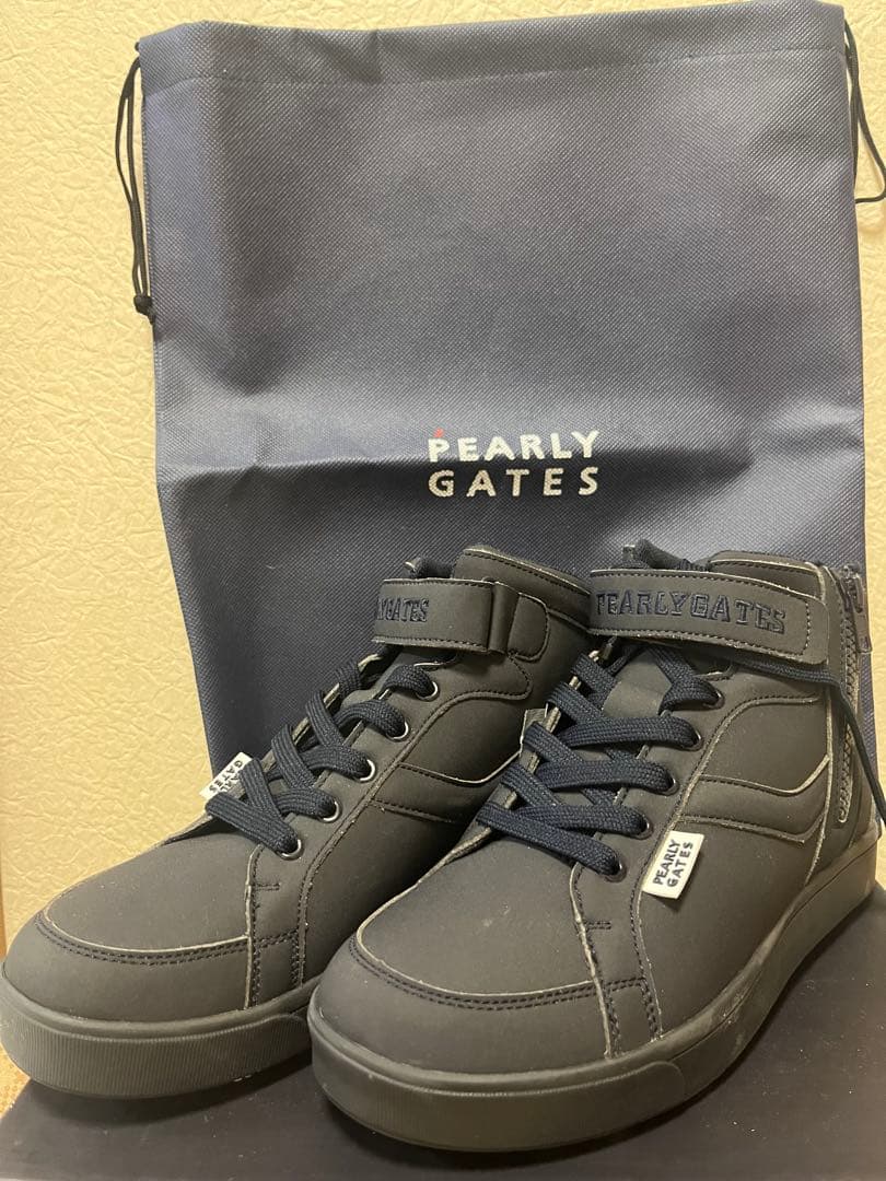 【定価35200円】PEARLY GATES スパイクシューズ 24cm PEARLY GATES☆LOGO スパイクレス ゴルフシューズ (PEARLY GATES