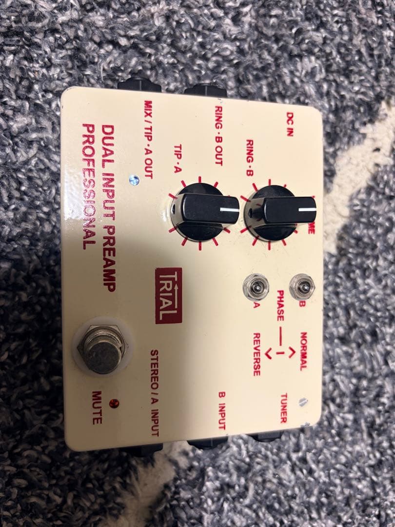 TRIAL DUAL INPUT PREAMP PROFESSIONAL 完動品 TRIAL DUAL INPUT PREAMP PROFFESIONAL トライアル ｜イケベ楽器店