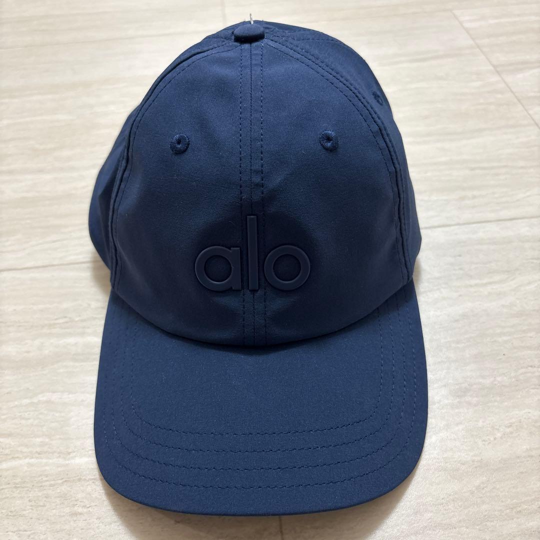 alo ネイビー 紺 ベースボールキャップ タグ付き alo ネイビー 紺 ベースボールキャップ タグ付き alo ネイビー 紺