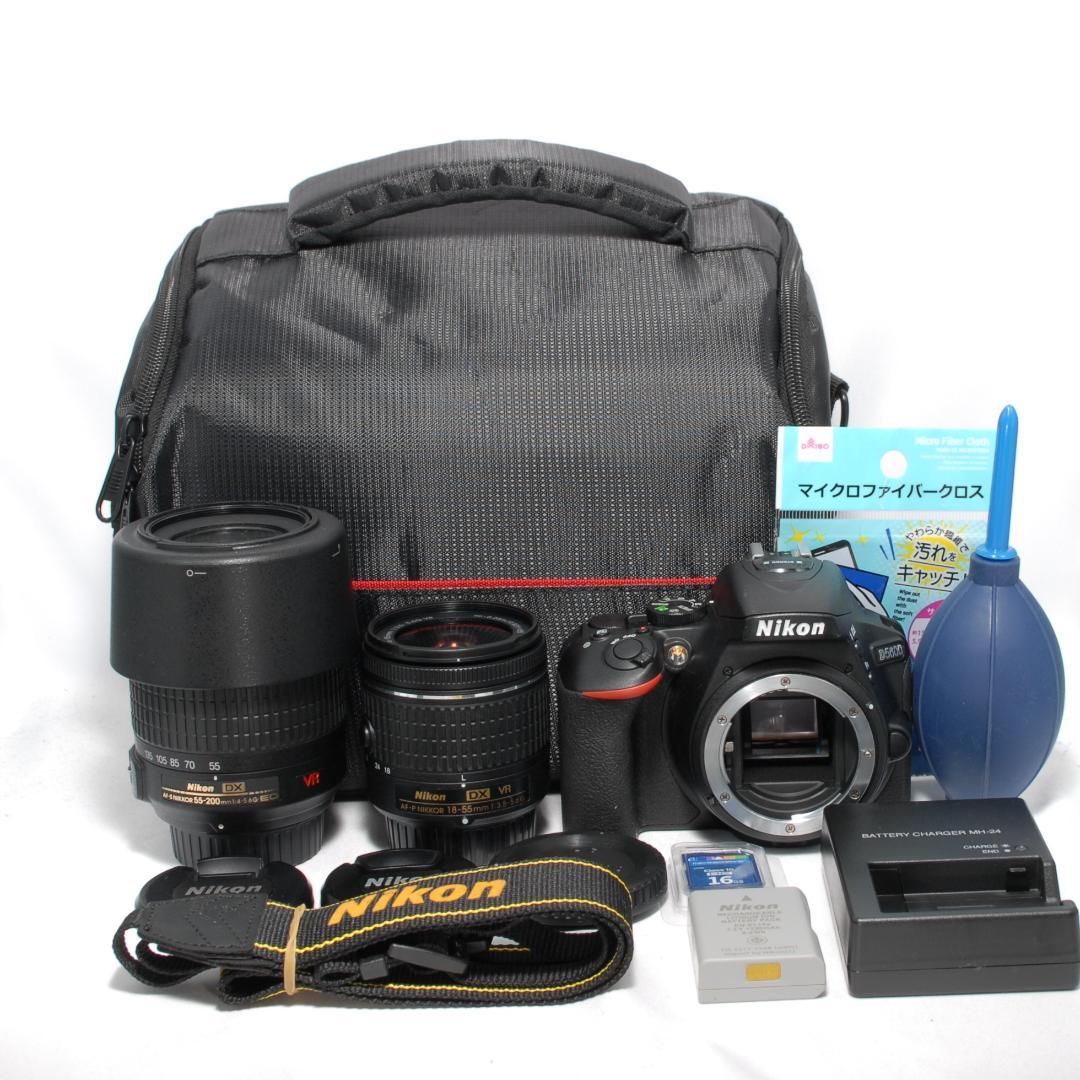 ✨Nikon D5600 ✨Wレンズ✨ショット数極小✨初心者モデル✨一眼レフ