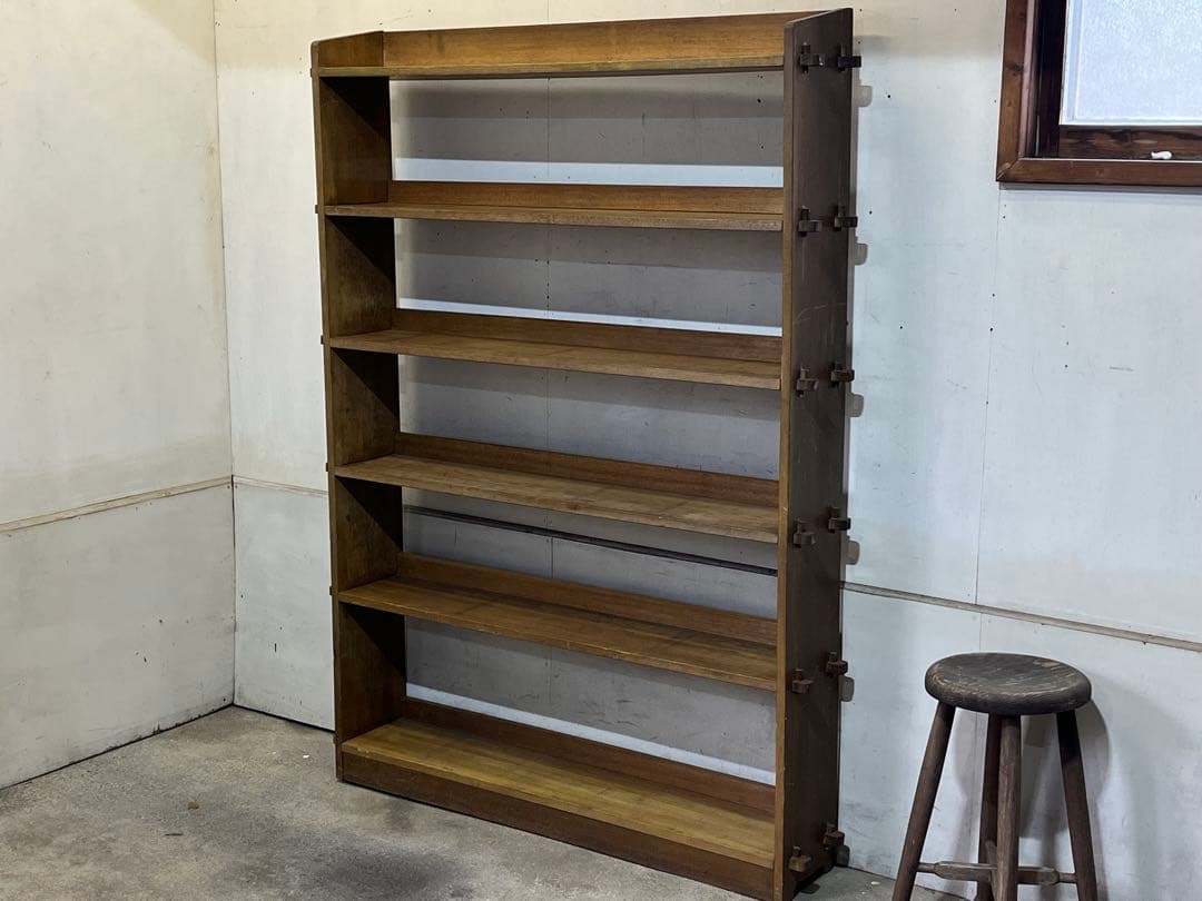 昭和の木製 大型6段薄型シェルフ 楔止 重厚 陳列棚 飾り棚 2026年最新】Yahoo!オークション -楔 本棚の中古品・新品・未使用品一覧
