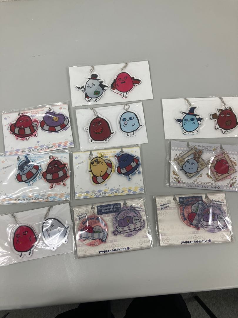黒子のバスケ　ひよこ　アクリルキーホルダーセット 黒子のバスケ ひよこのバスケ トレーディングラメアクリルキーホルダー
