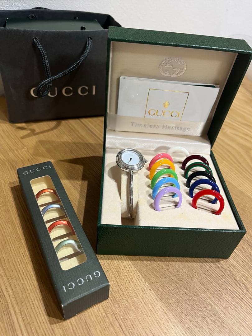 グッチ チェンジべゼル 11色 GUCCI - 美品 GUCCI チェンジベゼル 11色 ベゼルのみの通販 by こつぶ