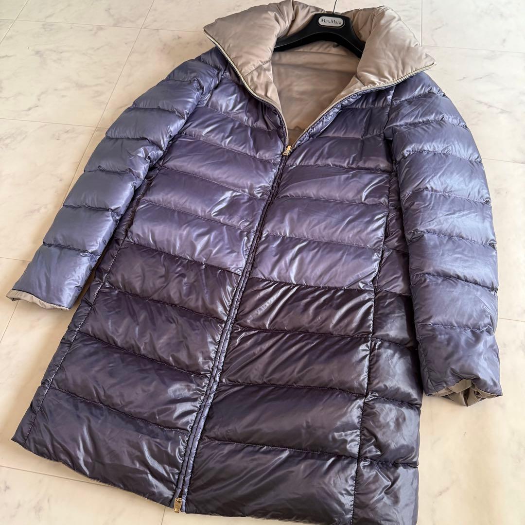 美品★ヘルノ 2way リバーシブル スタンドカラーダウンコート バイカラー42 美品☆ヘルノ 2way リバーシブル スタンドカラーダウンコート バイ