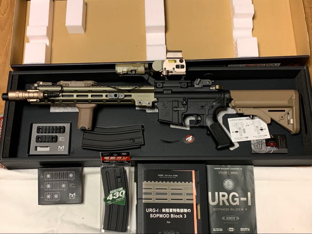 東京マルイ　URG-I SOPMOD Block 3 次世代電動ガン　付属品多数 東京マルイ 次世代電動ガン URG-I 11.5inch ブラック ソップモッド