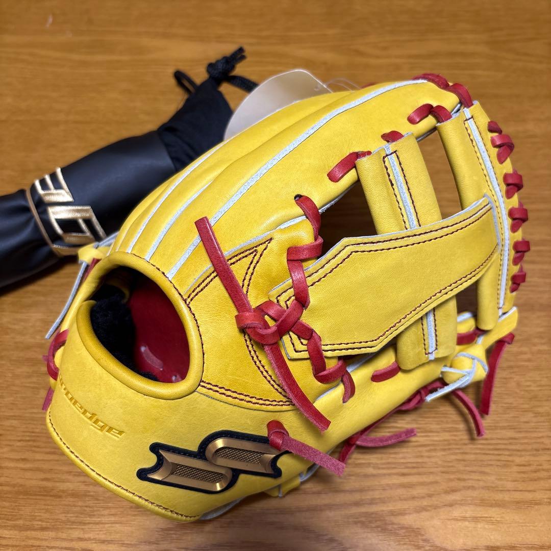 SSK最高峰【プロエッジ 】硬式グローブ 内野手用　イエロー proedge 野球 SSK エスエスケイ 硬式グローブ グラブ 内野手用 プロ