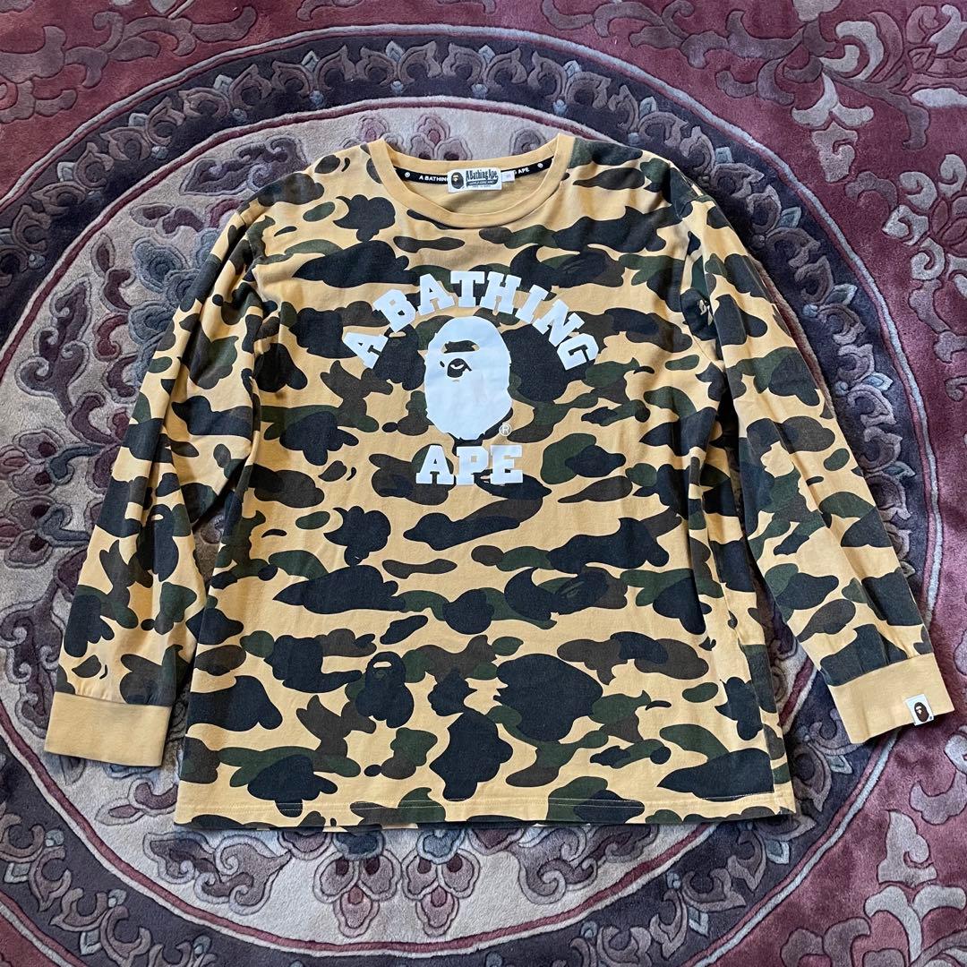トップス A BATHING APE COLLEGE L/S TEE size S A BATHING APE® College Ls Tee | Bape official website – INT.BAPE.COM