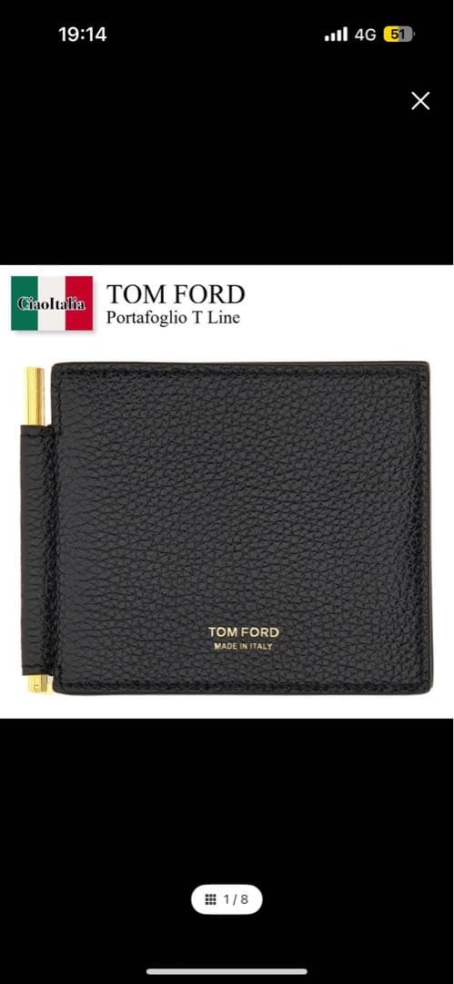 【正規品　定価約10万】Tom Ford マネークリップ　black 箱無し TOM FORD トムフォード カードケース/マネークリップ メンズ | メンズ