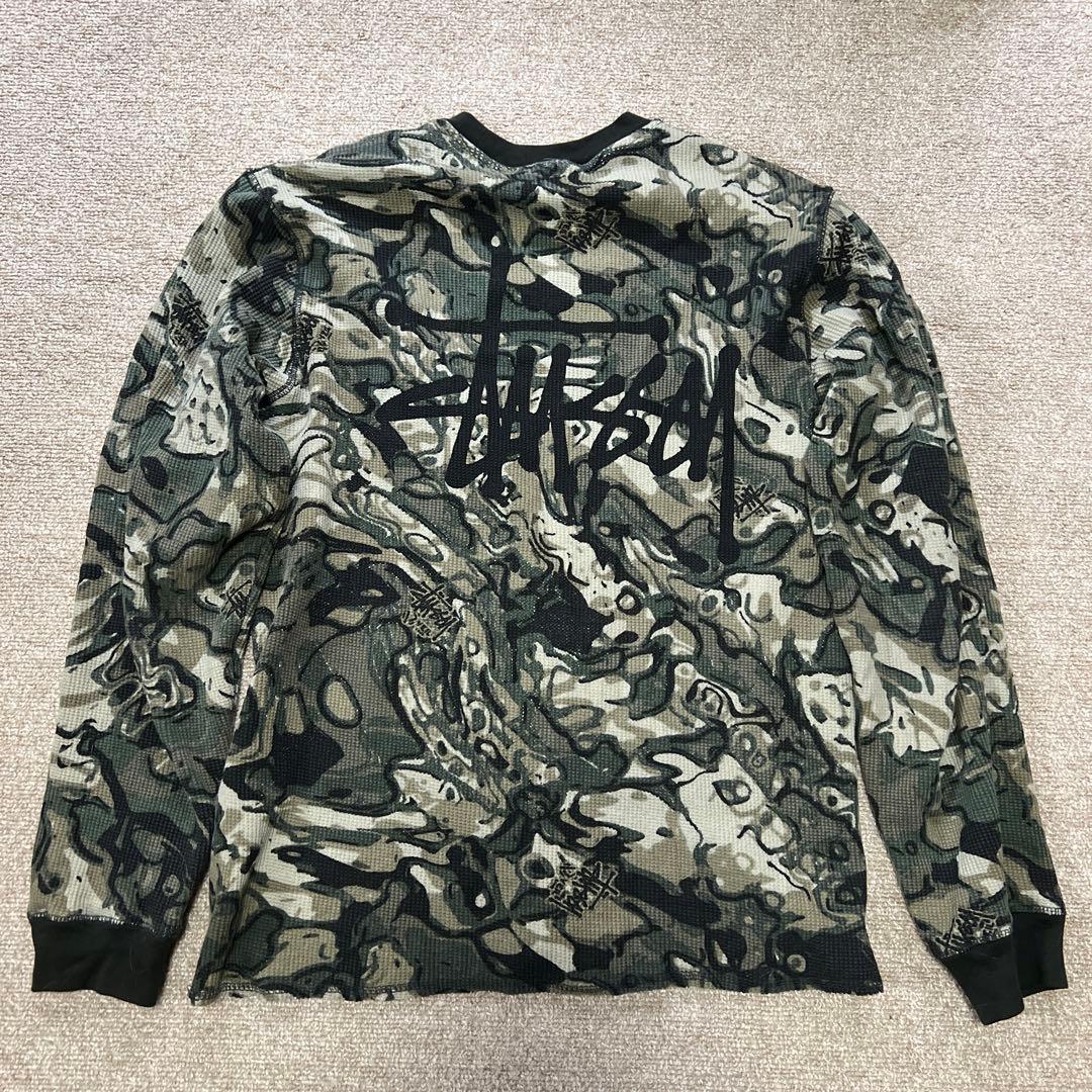stussy 22aw thermal camo サーマル カモ柄 ロンT - メルカリ