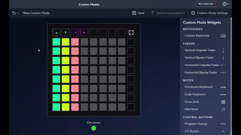 Launchpad Components カスタムモードエディターガイド – Novation